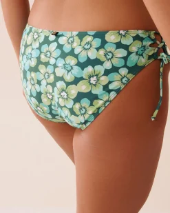 Sale Recycled Fibers Cross-Tie Bikini Bottom A Splashing Escape|Eco-conscious Swimwear