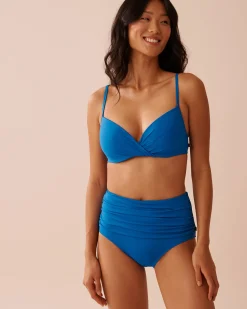 Outlet Recycled Fibers Plunge Bikini Top A Splashing Escape|Eco-conscious Swimwear
