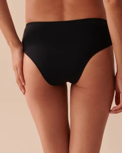 Outlet Mid-rise Cheeky Bikini Bottom Always So Chic|Black Swimwear