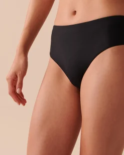 Outlet Mid-rise Cheeky Bikini Bottom Always So Chic|Black Swimwear