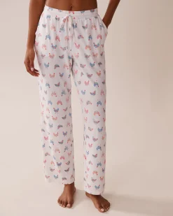 New Chicken Print Super Soft Pajama Pants The Peachy Dream Collection|Bottoms
