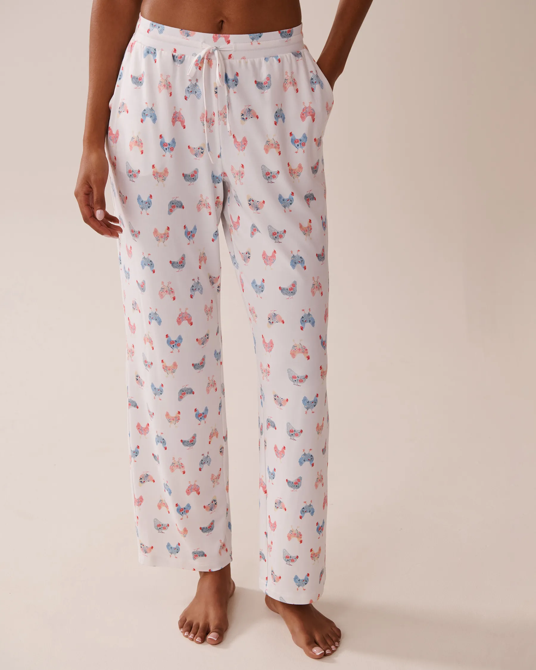 New Chicken Print Super Soft Pajama Pants The Peachy Dream Collection|Bottoms