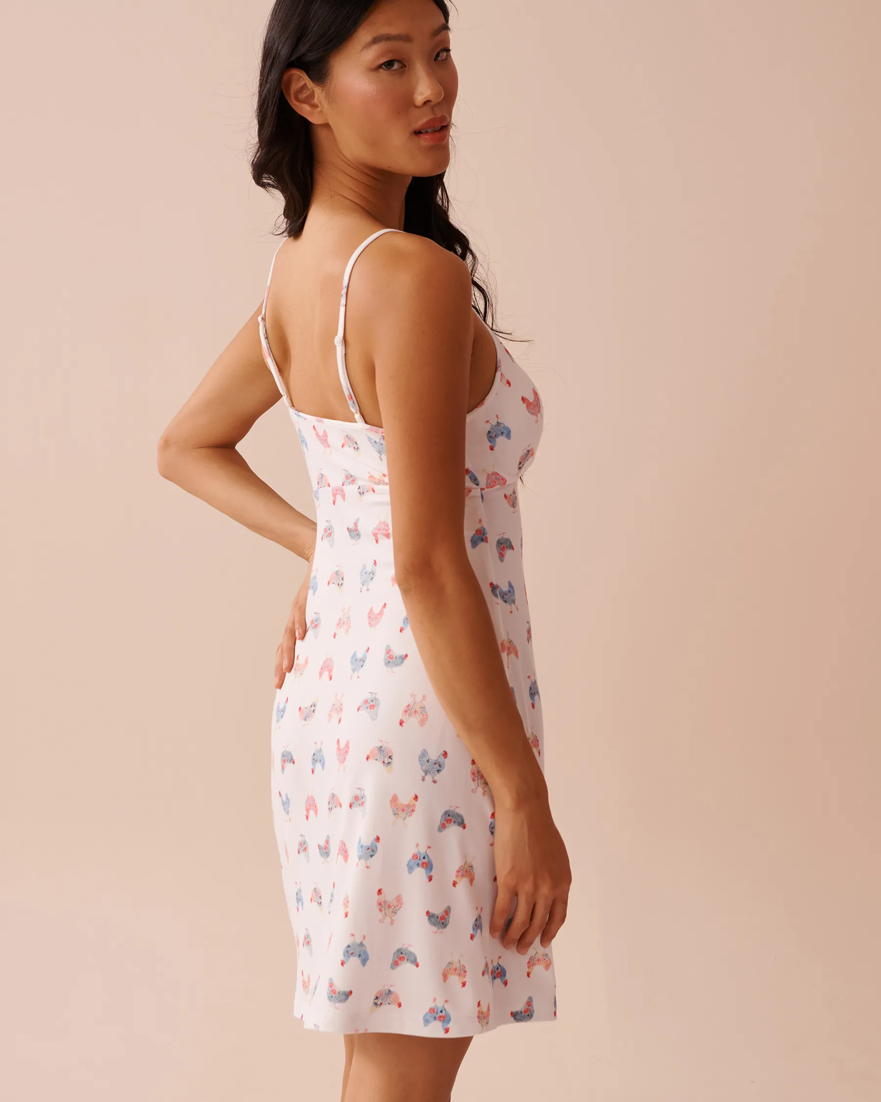 Sale Chicken Print Super Soft Nightie The Peachy Dream Collection|Nightshirts