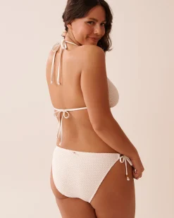 Best Crochet Triangle Bikini Top Texture Play|On Neutral Ground