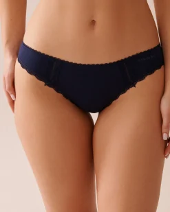 Online Cotton and Lace Detail Bikini Panty Cotton Panties|Bikini