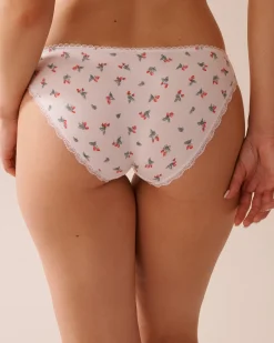 Clearance Cotton and Lace Detail Bikini Panty Cotton Panties|Bikini