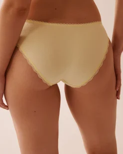 Cotton and Lace Detail Bikini Panty Cotton Panties|Bikini