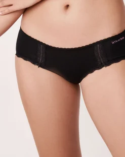 Online Cotton and Lace Detail Hiphugger Panty Cotton Panties|Hiphugger