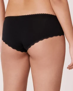 Online Cotton and Lace Detail Hiphugger Panty Cotton Panties|Hiphugger