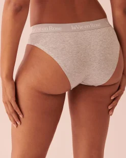 Clearance Cotton and Logo Elastic Band Bikini Panty Cotton Panties|Bikini