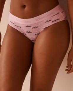 New Cotton and Logo Elastic Band Bikini Panty Cotton Panties|Bikini
