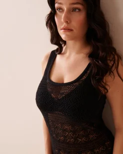 Hot Crochet Sleeveless Dress Always So Chic|Texture Play