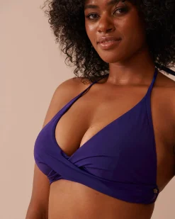 Clearance Criss-Cross Triangle Bikini Top A Splashing Escape|Tops