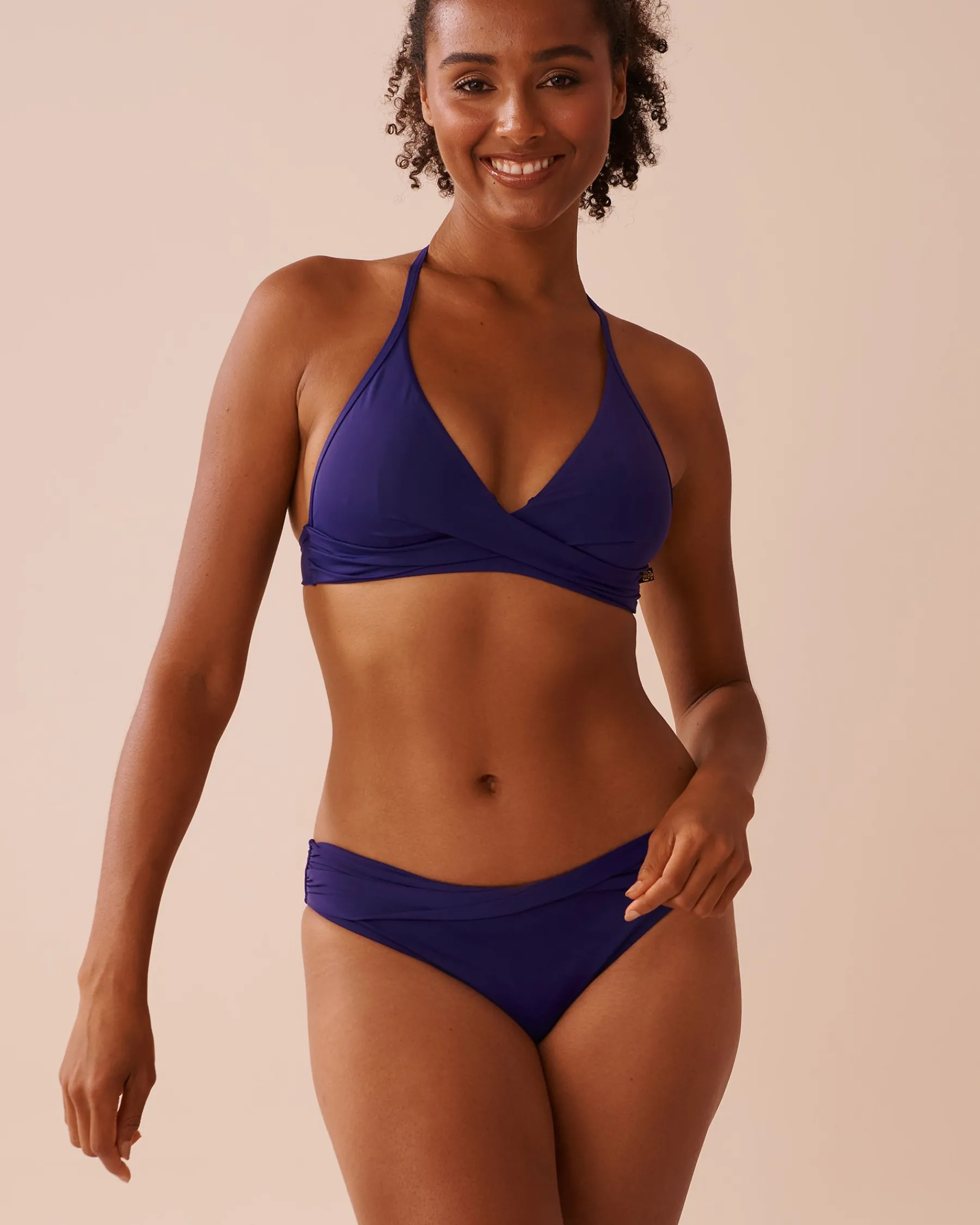 Clearance Criss-Cross Triangle Bikini Top A Splashing Escape|Tops