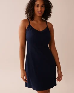 Outlet Lace Trim Ribbed Jersey Nightie Nightshirts