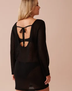 Hot Long Sleeve Crochet Tunic Always So Chic|Texture Play