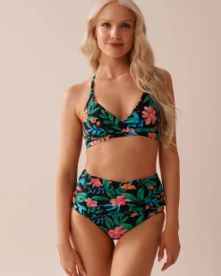 Online Criss-Cross Triangle Bikini Top Tops