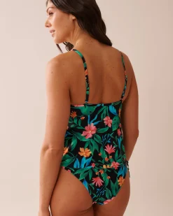 Outlet V-neck Underwire Tankini Top Tankinis|Tops