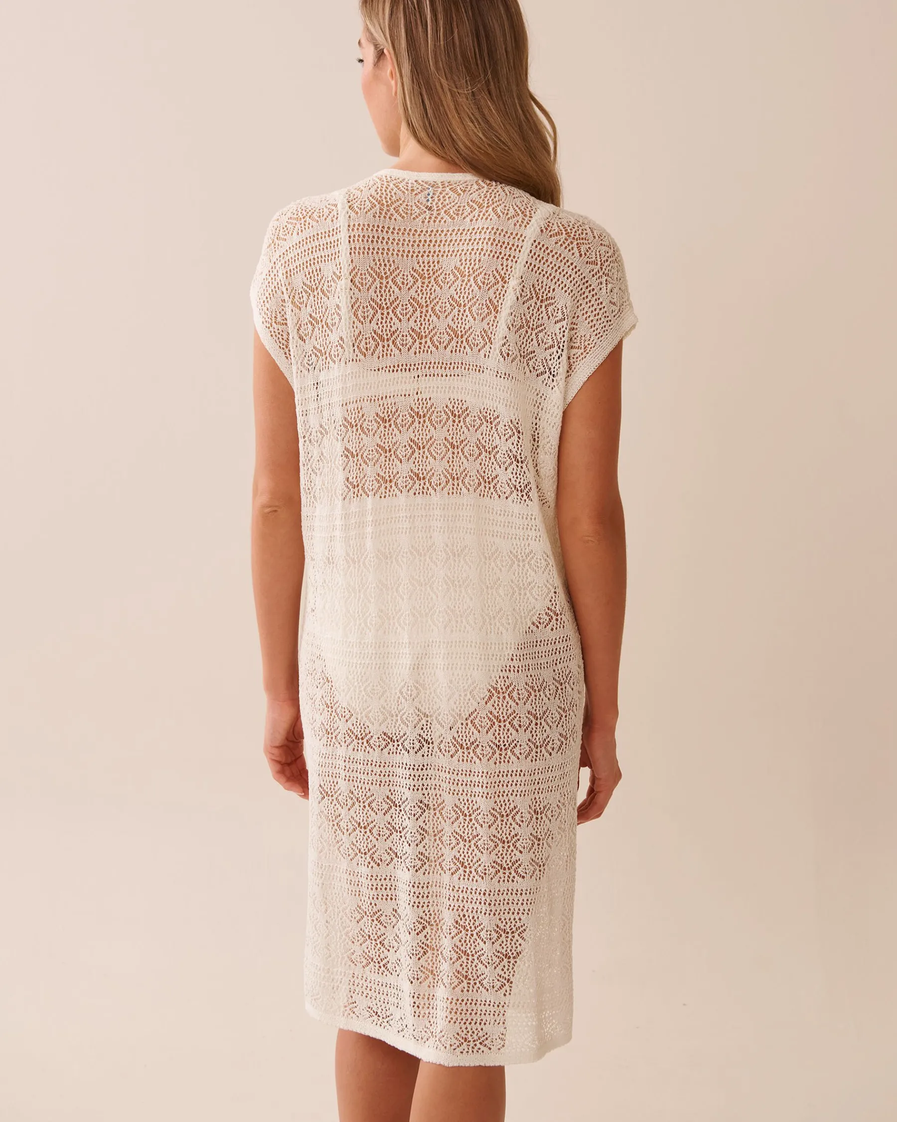 Best Open-Front Crochet Caftan Texture Play|On Neutral Ground