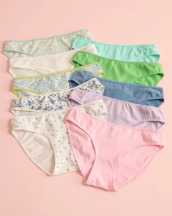 Clearance 10-Pack Cotton Bikini Panty Bikini|Panty Packs