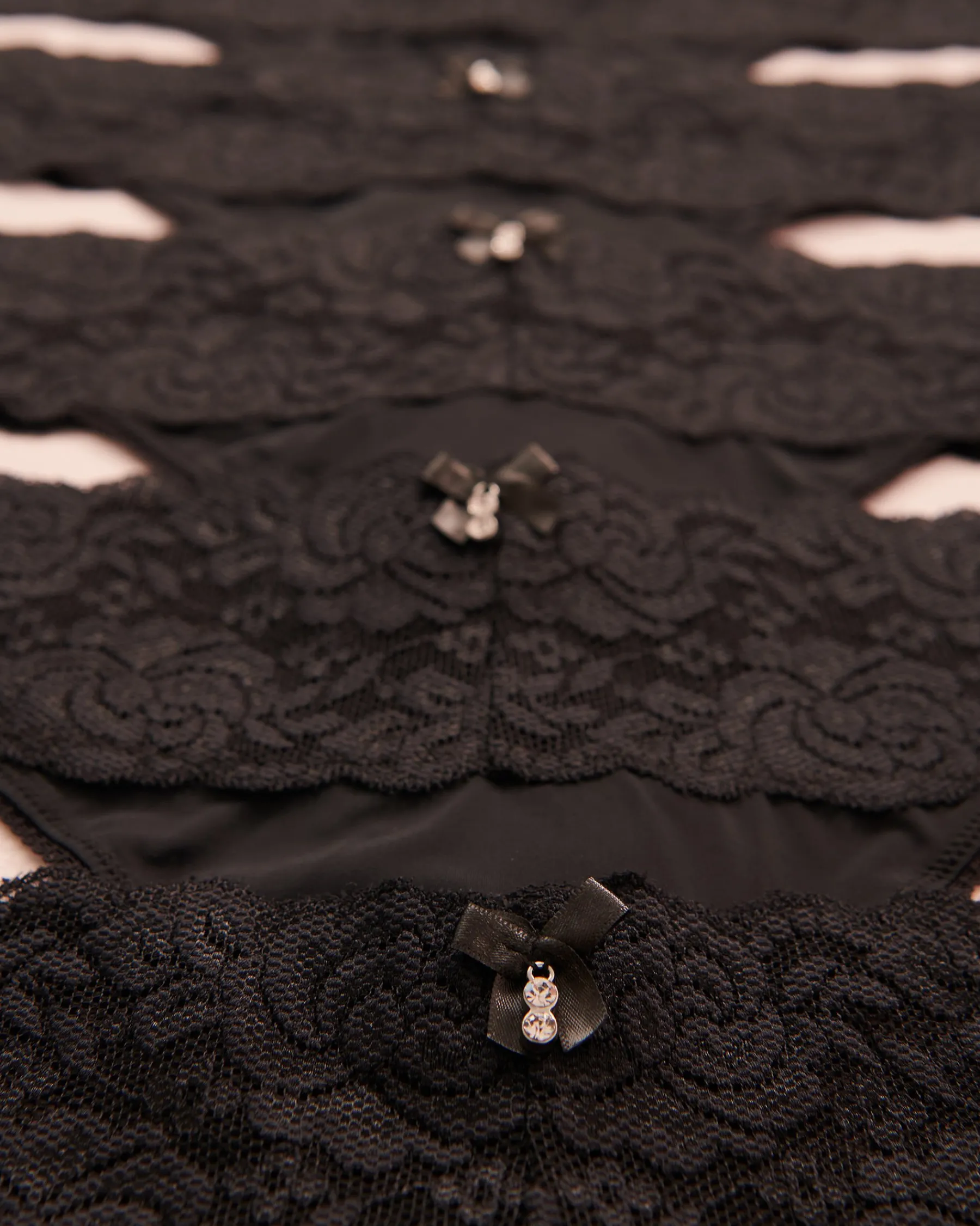Discount 5-Pack Microfiber and Wide Lace Band Thong Panty Panty Packs|Thong