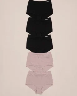 Hot 5-Pack Modal High Waist Hiphugger Panty Panty Packs|High Waist