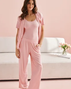 Sale Ribbed Modal Pants Modal Pajamas|Bottoms
