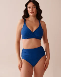 Clearance Recycled Fibers D Cup Bralette Bikini Top A Splashing Escape|Supportive Swimwear