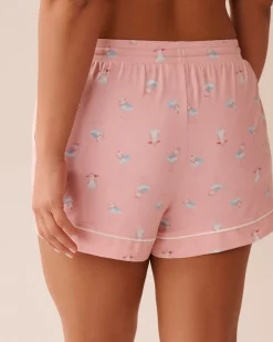 Online Seagull Print Super Soft Pajama Shorts The Peachy Dream Collection|Bottoms