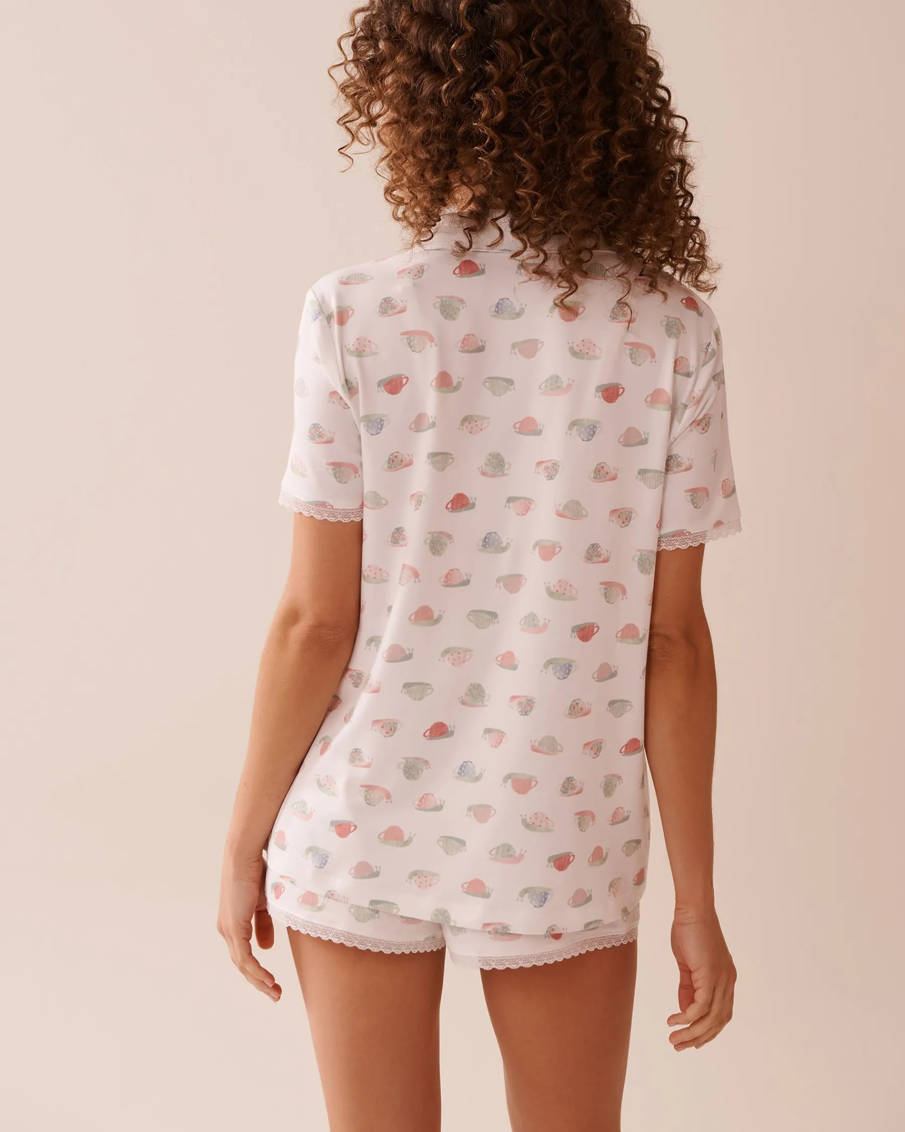Best Snail Print Super Soft Button-down Shirt The Peachy Dream Collection|Tops