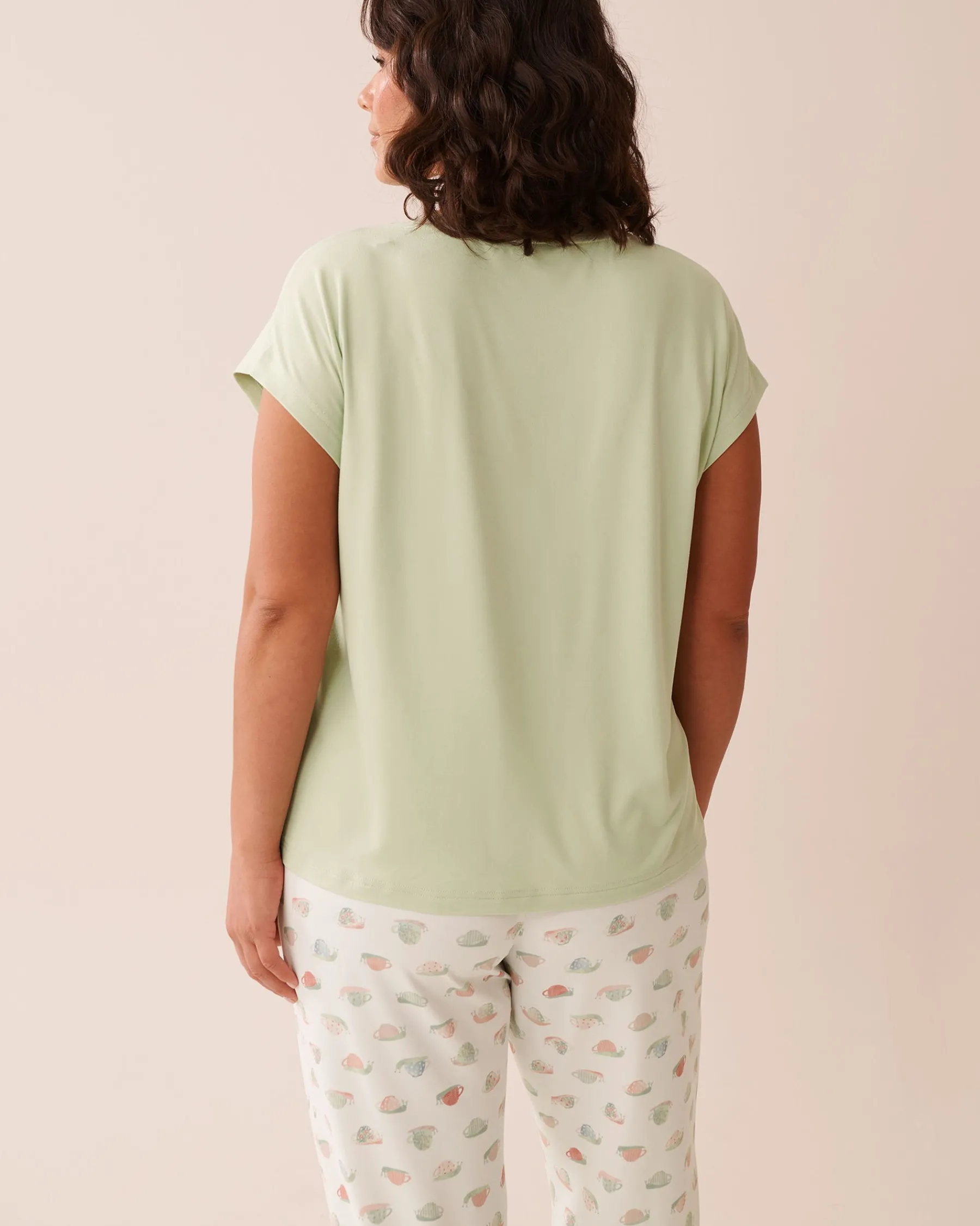 New Snail Print Super Soft T-shirt The Peachy Dream Collection|Tops