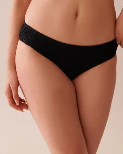 Discount SOLID Crochet Cheeky Bikini Bottom Always So Chic|Texture Play