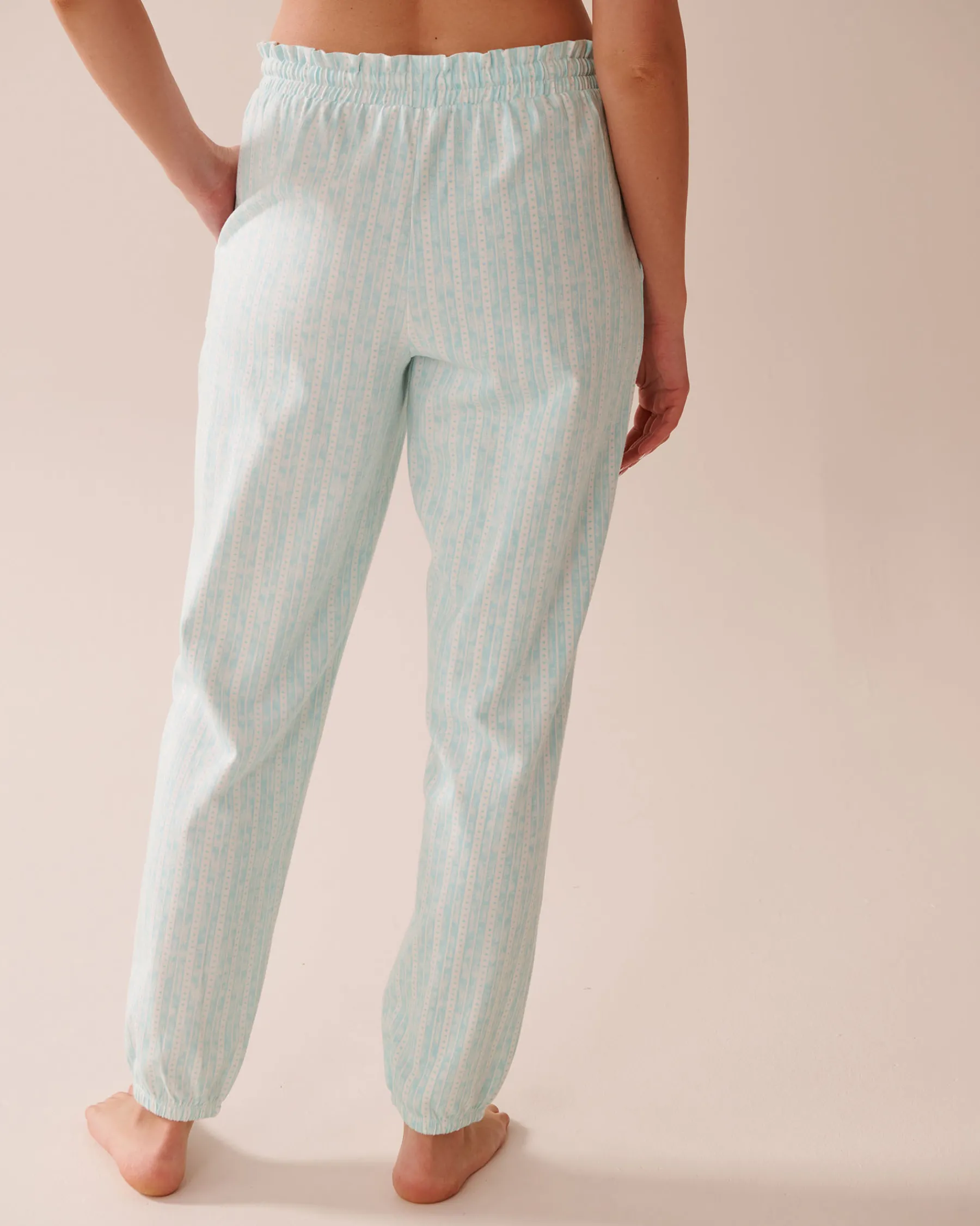 Best Stripe Print Cotton Jogger Pajama Pants Cotton Pajamas|Bottoms