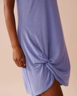 Clearance Twisted Slub Dress A Splashing Escape|Beachwear